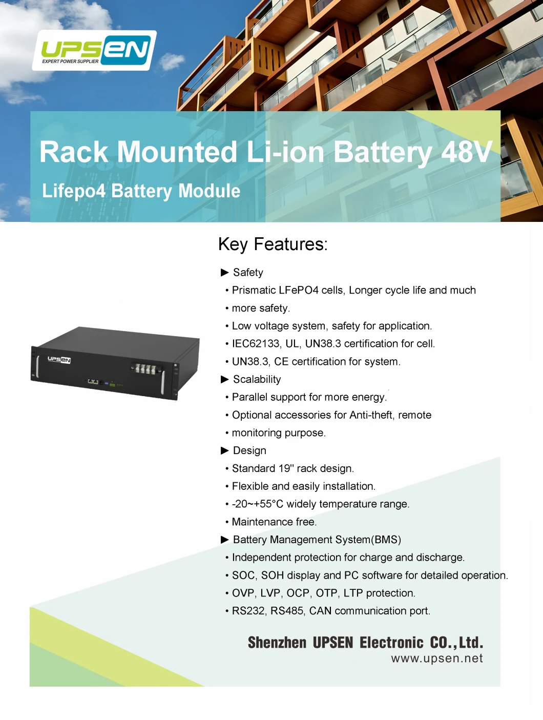 LiFePO4 48V 50ah Cycle Life Lithium Ion Batteries for Solar Energy Storage Telecom Station Power Backup