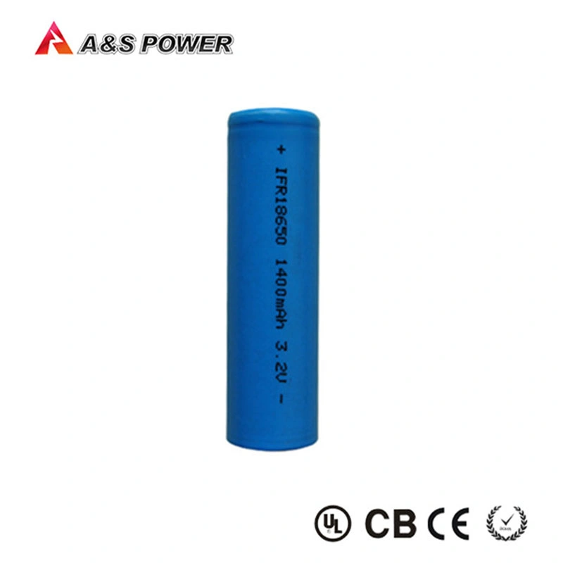 Li-ion 18650 Cylindrical Cell 3.2V 1400/1500mAh LiFePO4 Battery Cell