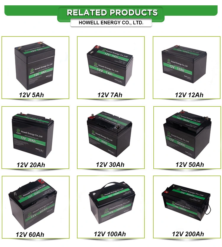 12V 5ah Rechargeable LiFePO4 Lithium Ion Battery Pack