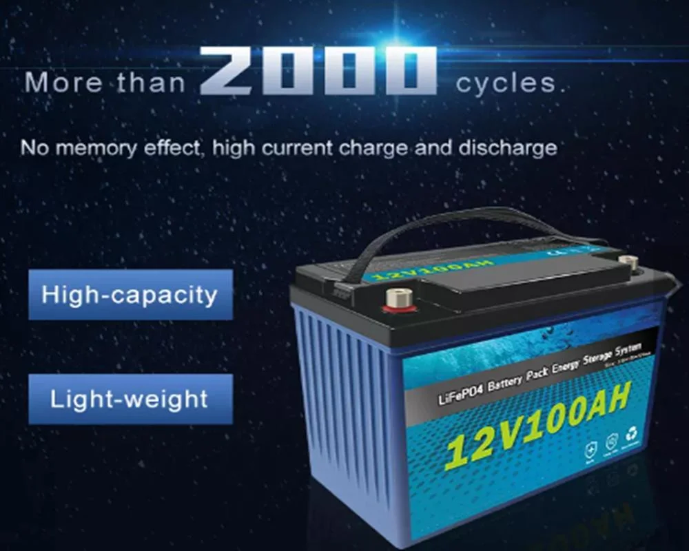 USA Hot Sale 12V 24V 20ah 40ah 60ah 100ah 200ah LiFePO4 Battery BMS with Charger for Home Solar System