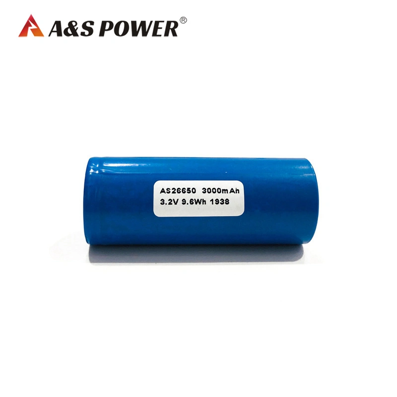 AS Power CB Certification 26650 LiFePO4 Battery Cell 3.2V 3000mAh 3200mAh 3300mAh 3500mAh 3800mAh