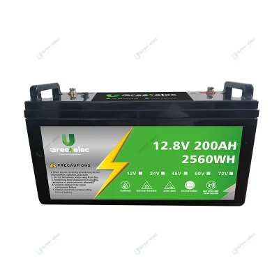 U-Greenelec литий-ионный аккумулятор глубокого цикла на заказ RV EV 12 В 24 В 100ah 150ah 200ah LiFePO4 аккумулятор солнечной системы